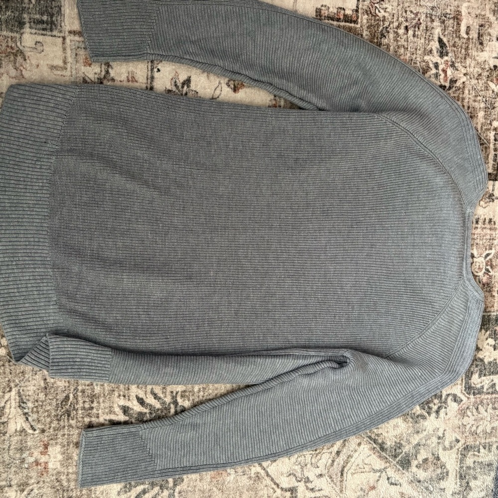 Matty M Women's V-Neck Sweater in Gray - Picture 5 of 6